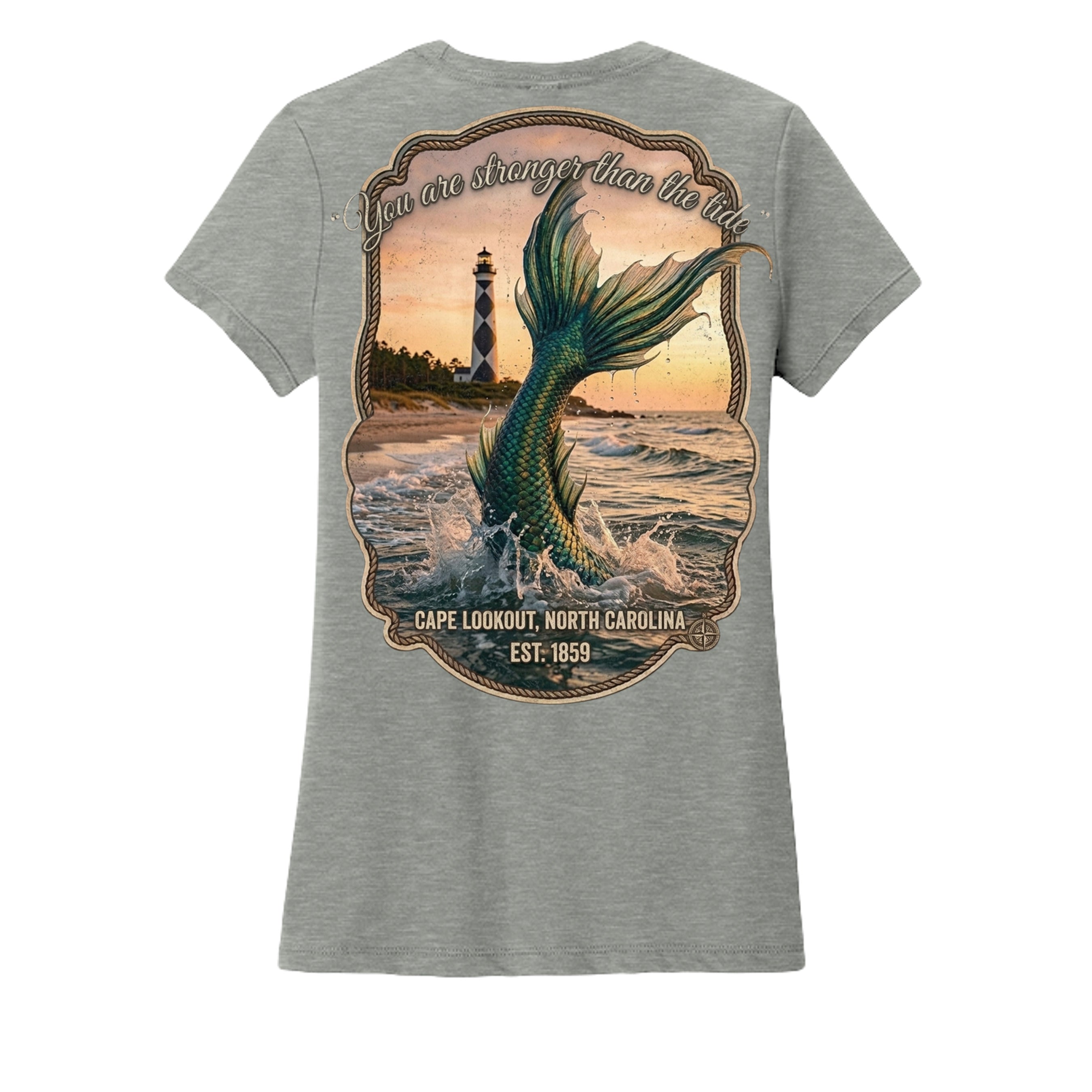 Heathered Grey - DM130L - BACK