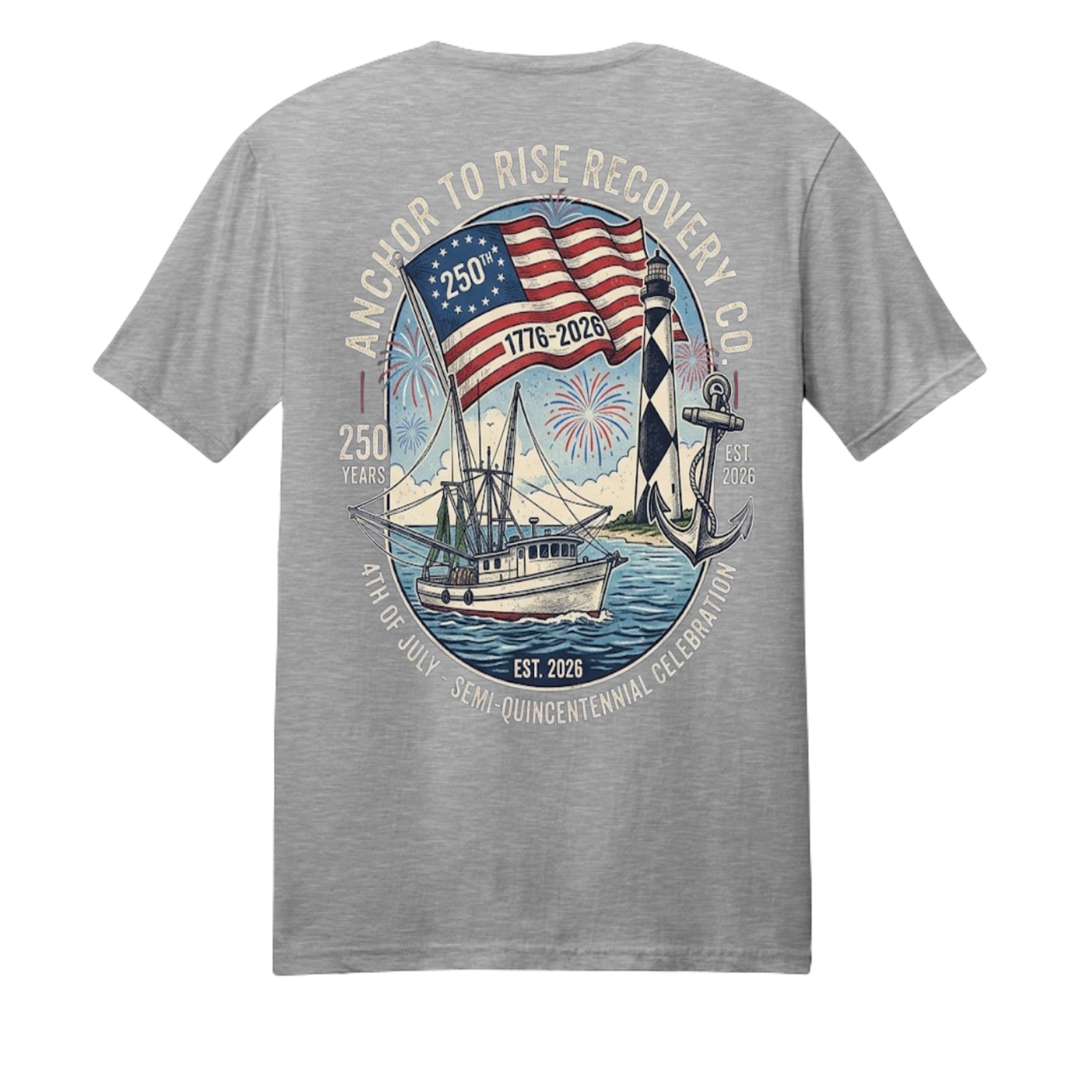 Light Heather Grey - DM108 - BACK